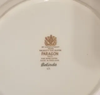 Juego 3 Tazas+Azucarero+Platillo paragon,belinda