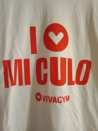 Camiseta VIVAGYM I ❤️ MI CULO