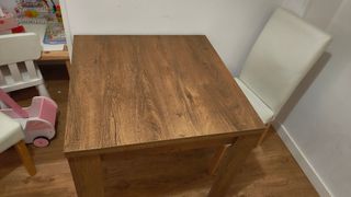 Mesa Comedor Extensible Madera 80x80-160x80