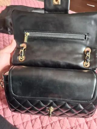Bolso Chanel Negro Piel Acolchado