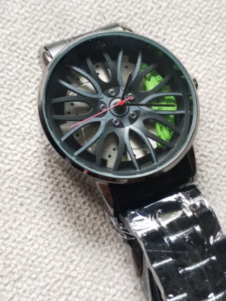 Oferta! Reloj diseño rueda de coche 3d