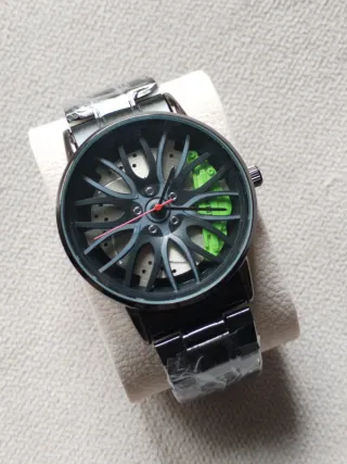 Oferta! Reloj diseño rueda de coche 3d