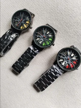 Oferta! Reloj diseño rueda de coche 3d