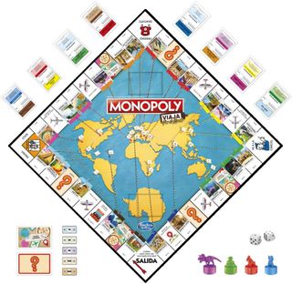 Monopoly Viaja por el Mundo - Juego de Mesa para T