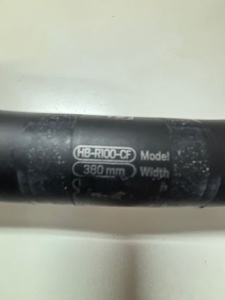 Manillar y potencia deCarbono HB-R100-CF 380mm