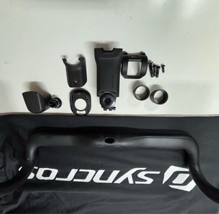 Manillar y potencia deCarbono HB-R100-CF 380mm