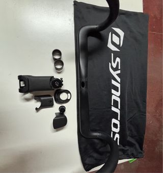 Manillar y potencia deCarbono HB-R100-CF 380mm