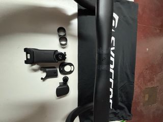 Manillar y potencia deCarbono HB-R100-CF 380mm