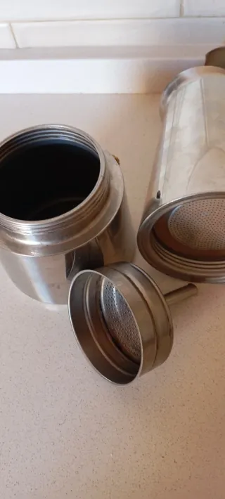 Cafetera Italiana Acero Inoxidable