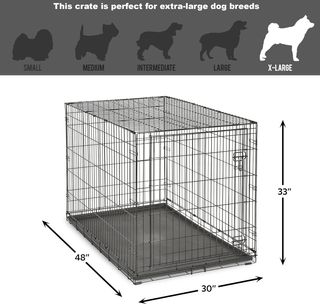 New World - Jaula plegable de metal para perros de