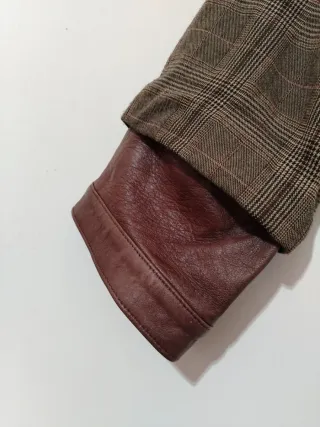 Pantaloni Sandro Ferrone marroni con pelle