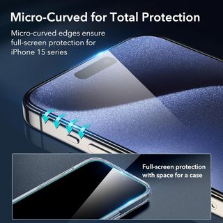 ESR Protector Pantalla para iPhone 15 Pro MAX, Arm