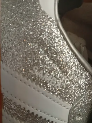 Adidas Samba Niña Plata Brillante