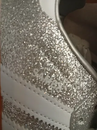 Adidas Samba Niña Plata Brillante