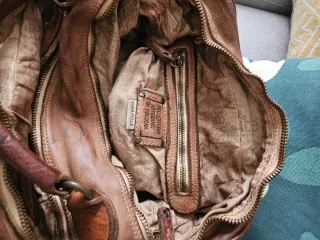 Borsa in pelle marrone