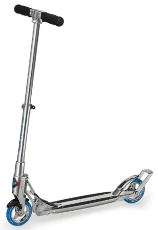 Monopattino in alluminio con ruote blu