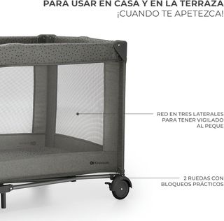 Kinderkraft Joy 2 Cuna de Viaje 3 en 1 para Bebé d
