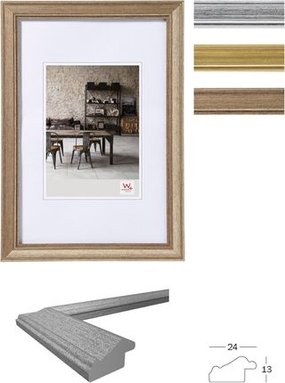 walther design Marco de fotos acero 30 x 40 cm Lou