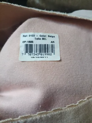 Faja moldeadora hombre cremallera