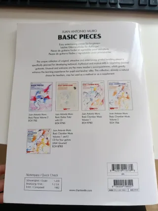 Libro Partituras Guitarra - Juan Antonio Muro