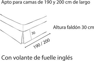 Cubre CANAPE Liso 90 Blanco