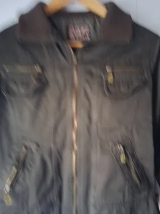 Chaqueta Bsk marronMilitar Mujer