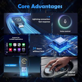 Euakee Adaptador Inalámbrico Automático para Andro