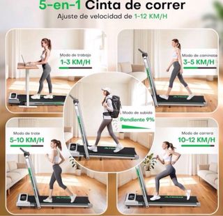 5 en 1 Cinta de Correr Plegable 12km/h SIN ABRIR