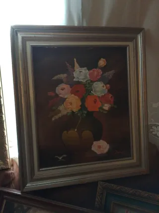 Lote de  6 cuadros antiguos