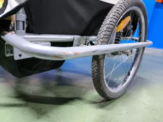 Remolque bicicleta + carrito gemelar HOMCOM