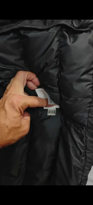 Plumífero Adidas Negro con Rayas