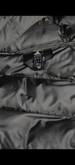 Plumífero Adidas Negro con Rayas