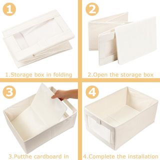 Cajas Almacenaje Tela, Juego De 2 Caja Almacenaje