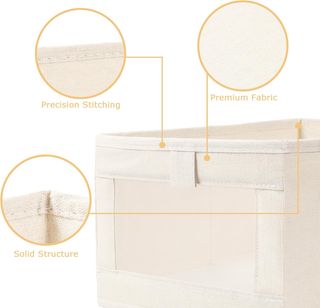 Cajas Almacenaje Tela, Juego De 2 Caja Almacenaje