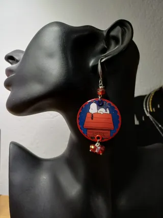 Orecchini Snoopy Cuore e Casa
