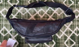 Marsupio Vera Pelle Nero