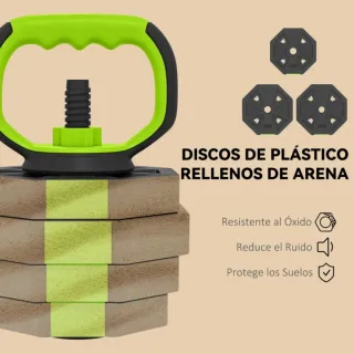 Kit Pesas 6 en 1 - 25kg (Nuevas)
