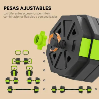 Kit Pesas 6 en 1 - 25kg (Nuevas)