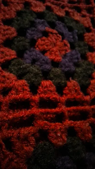 Borsa uncinetto Tenri's rossa e viola