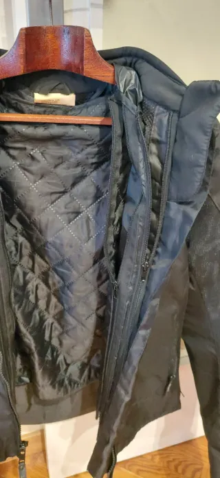 Chaqueta Moto Mujer Negra