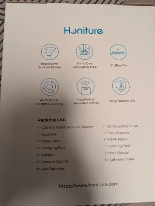 Aspiradora Robot Honiture G20 Pro