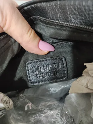 Borsa donna nera con pochette