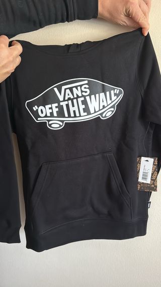 Sudadera Vans Niño Negra Talla S de 8 a 10 años