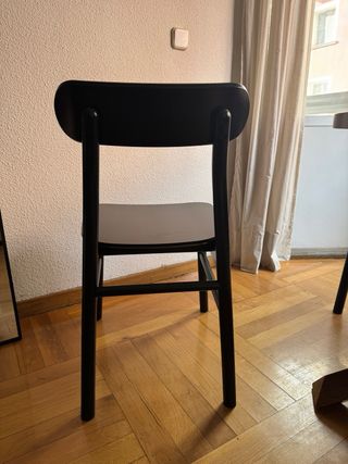 4 Sillas RÖNNINGE negras de comedor