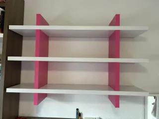 Cama con cajones y estantería