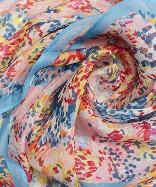 Echo Foulard Donna Multicolore 111x35 Seta Floreal