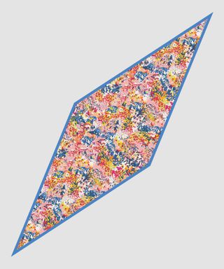 Echo Foulard Donna Multicolore 111x35 Seta Floreal