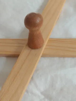 Perchero de madera extensible plegable