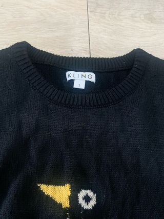 Jersey Kling Pingüino Negro Talla S