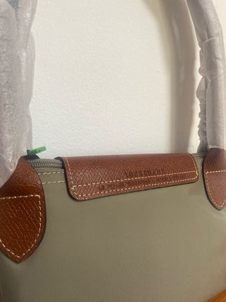 Bolso Longchamp Plegable Marrón y Verde.